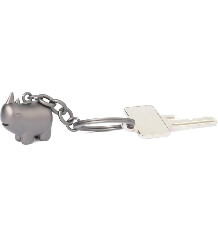 TROIKA - Porte-clés Happy Rhino Gunmetal