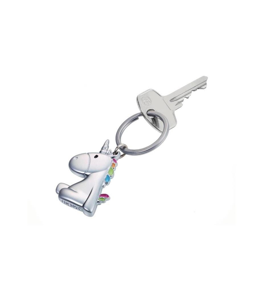 TROIKA - Schlüsselanhänger EINHORN, Silber