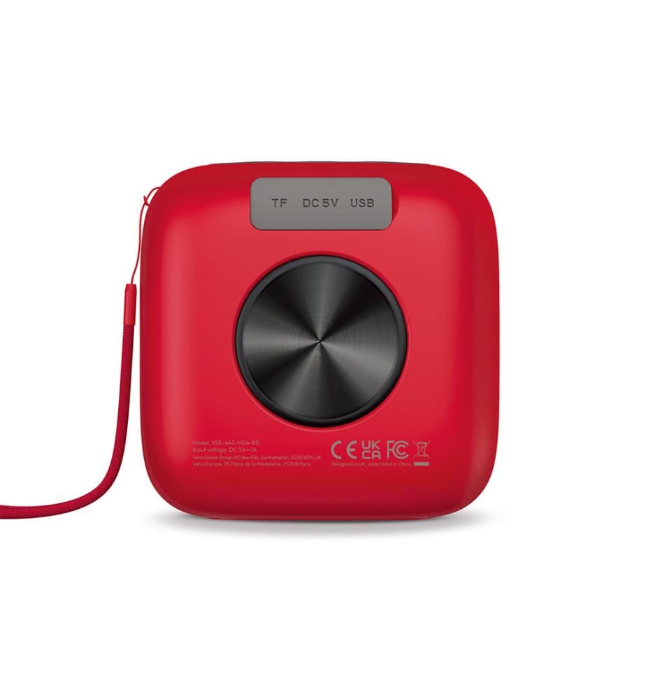 Veho MZ4 Bluetooth : Wireless Speaker - Red