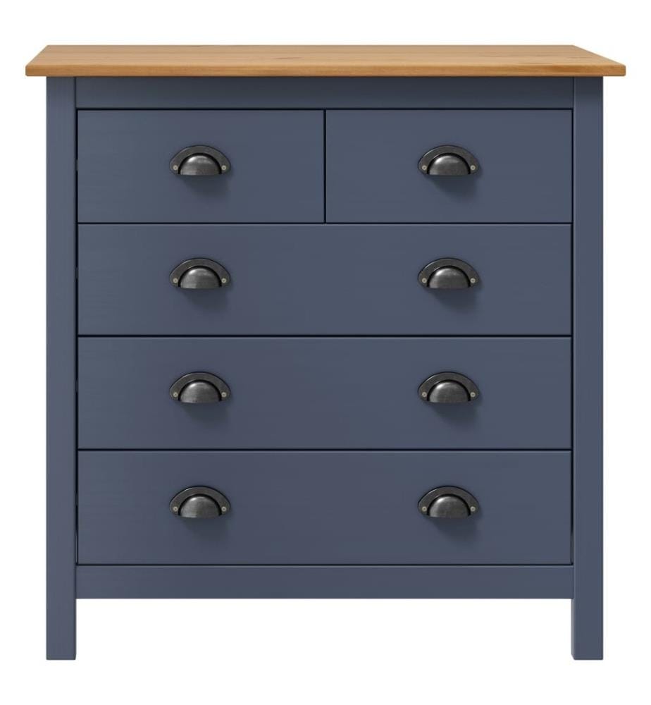 Buffet Hill Gris 79x40x80 cm Bois de pin solide