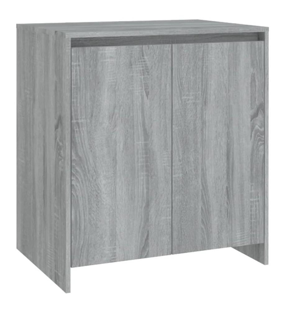 3-tlg. Sideboard Grau Sonoma Holzwerkstoff