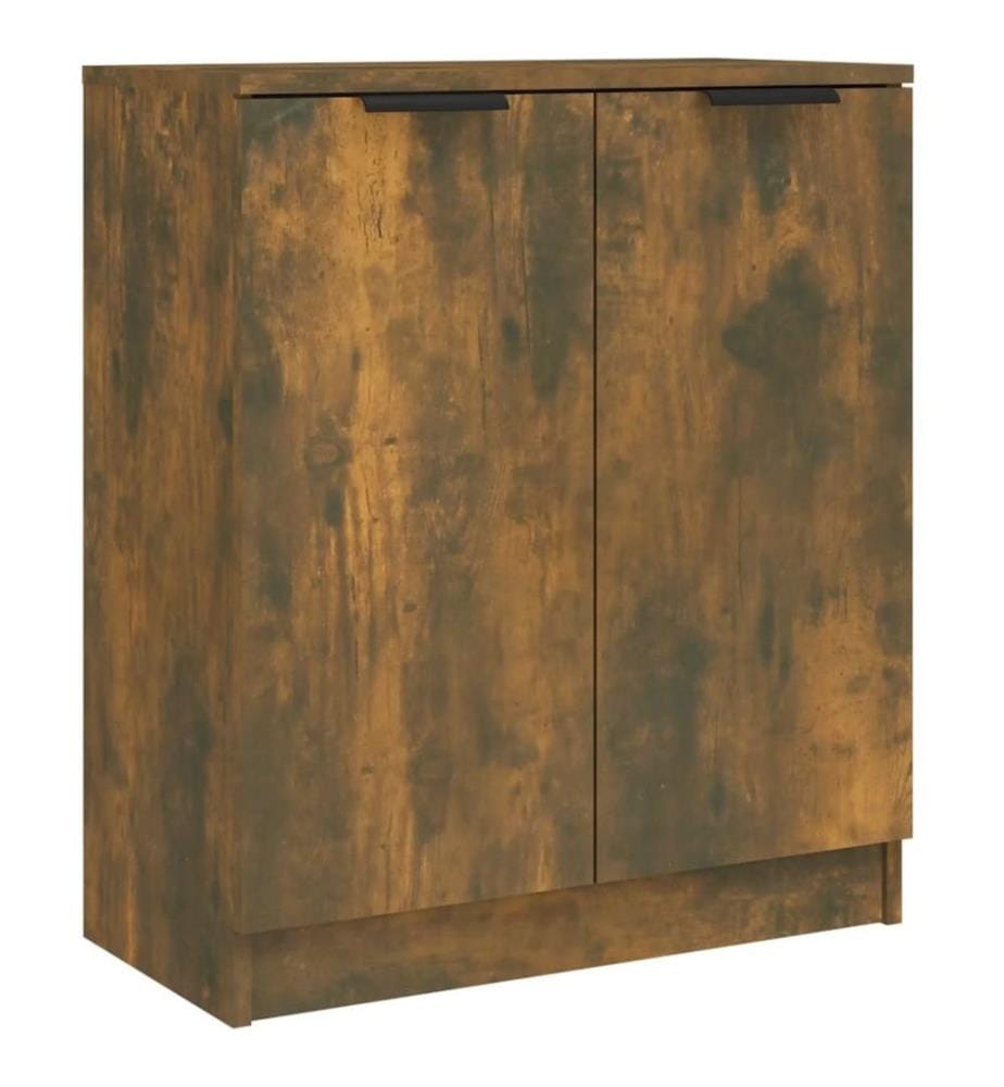 3-tlg. Sideboard Räuchereiche Holzwerkstoff