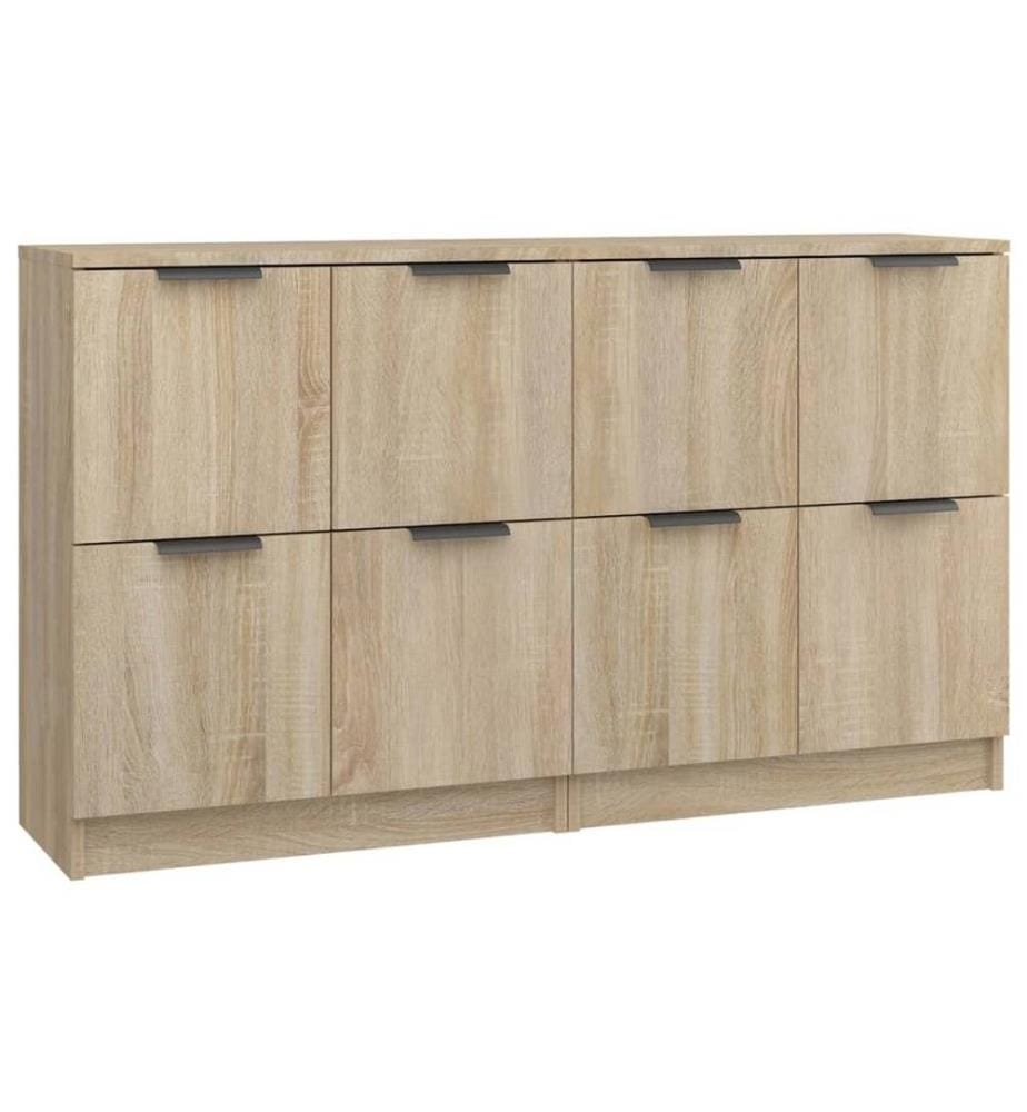 Sideboards 2 Stk. Sonoma Eiche 60x30x70 cm Holzwerkstoff