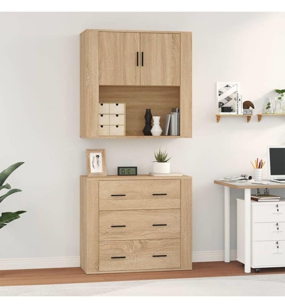 Highboard Sonoma-Eiche Holzwerkstoff