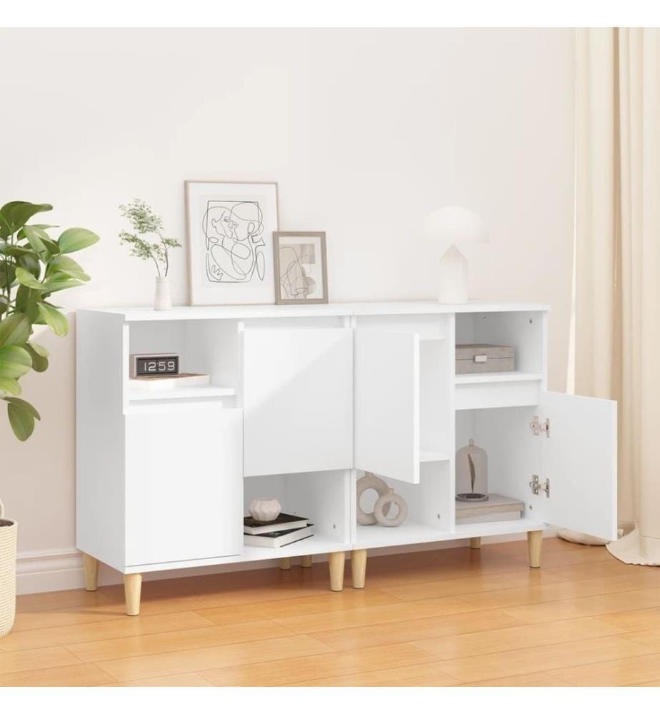 Sideboards 2 Stk. Weiss 60x35x70 cm Holzwerkstoff