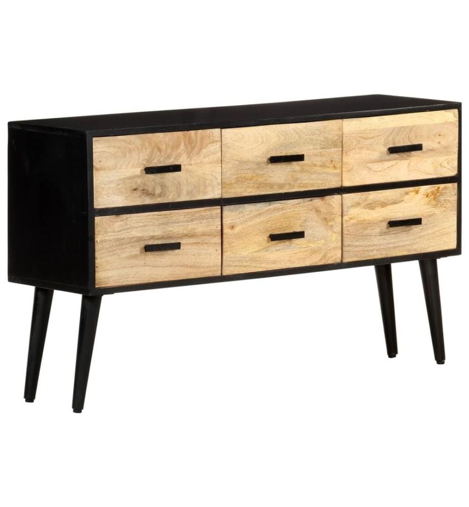 Sideboard 110x33x64 cm Massivholz Mango