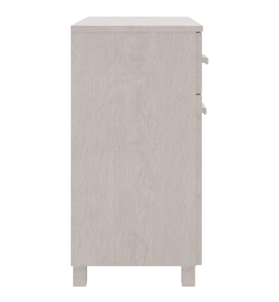 Buffet HAMAR Blanc 79x40x80 cm Bois massif de pin