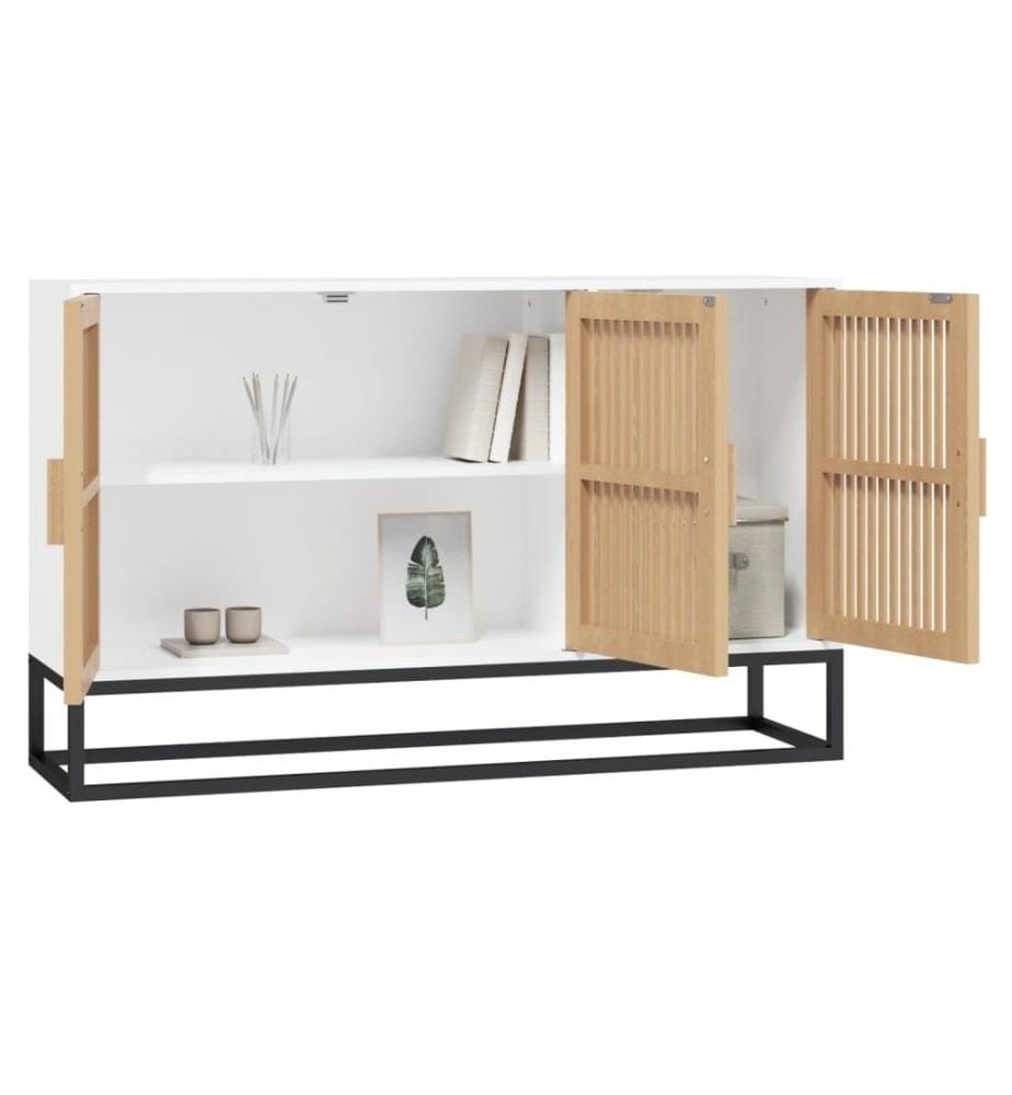 Buffet blanc 105x30x65 cm bois d'ingénierie