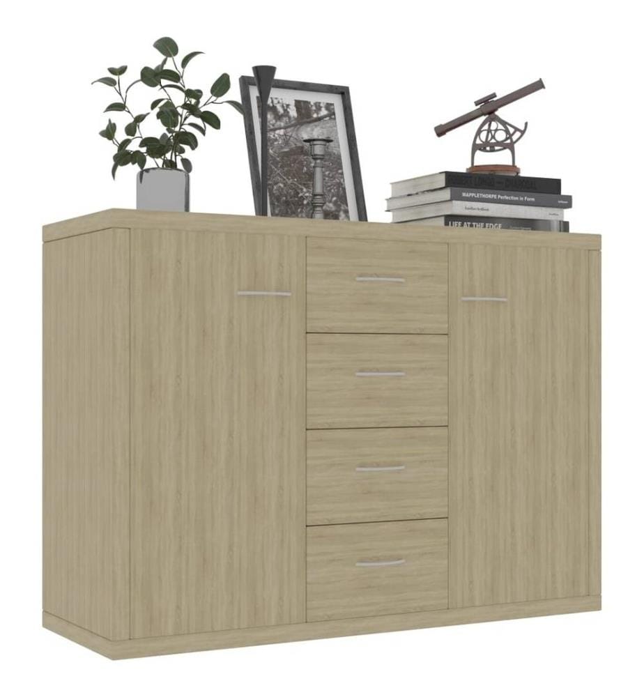 Sideboard Sonoma-Eiche 88x30x65 cm Holzwerkstoff
