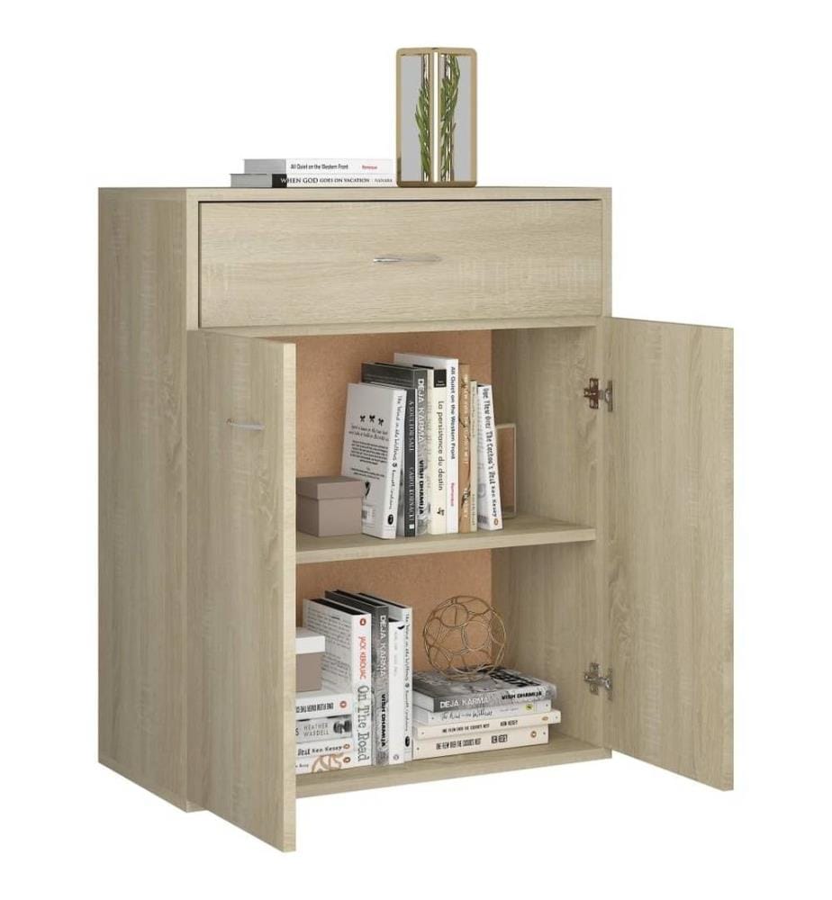 Sideboard Sonoma-Eiche 60x30x75 cm Holzwerkstoff
