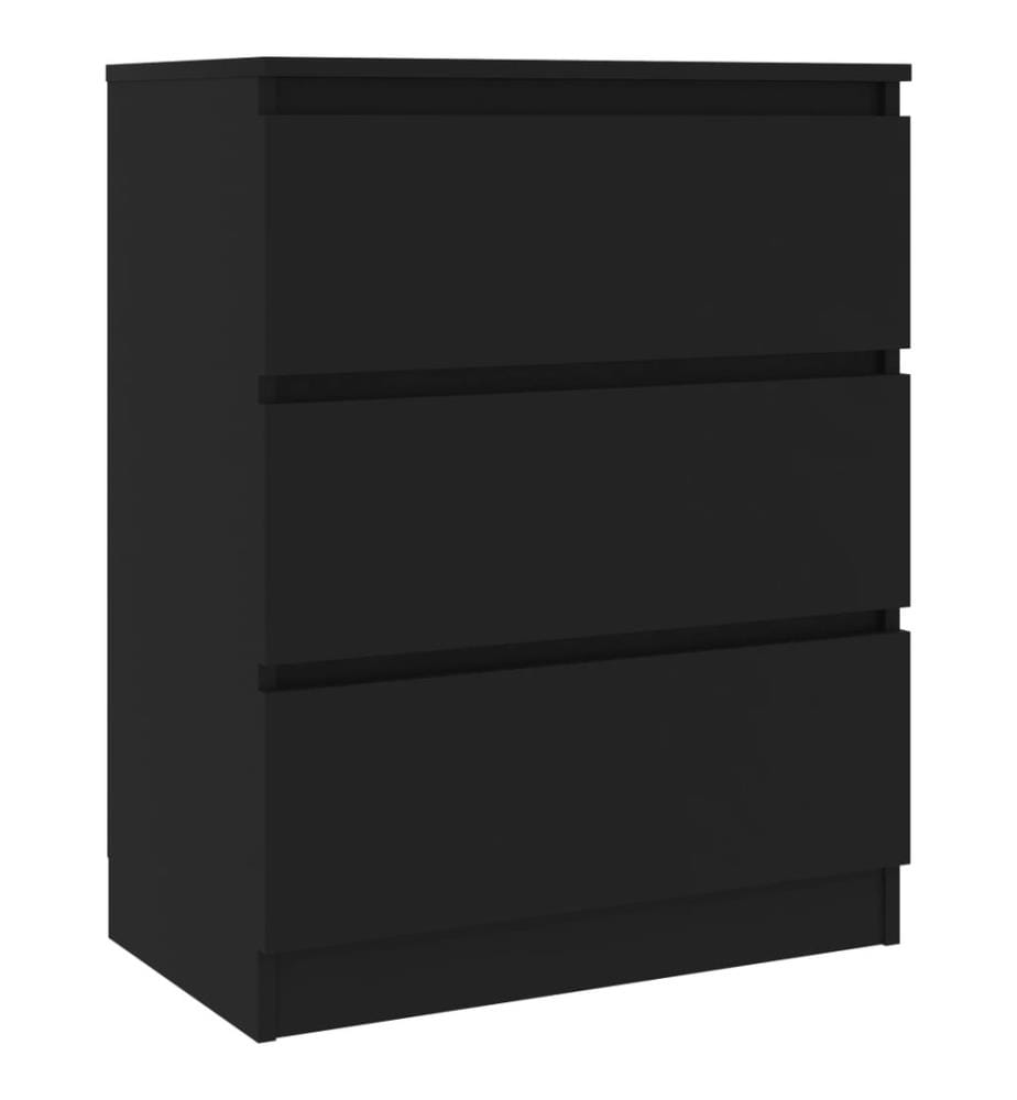 Sideboard Schwarz 60x35x76 cm Holzwerkstoff