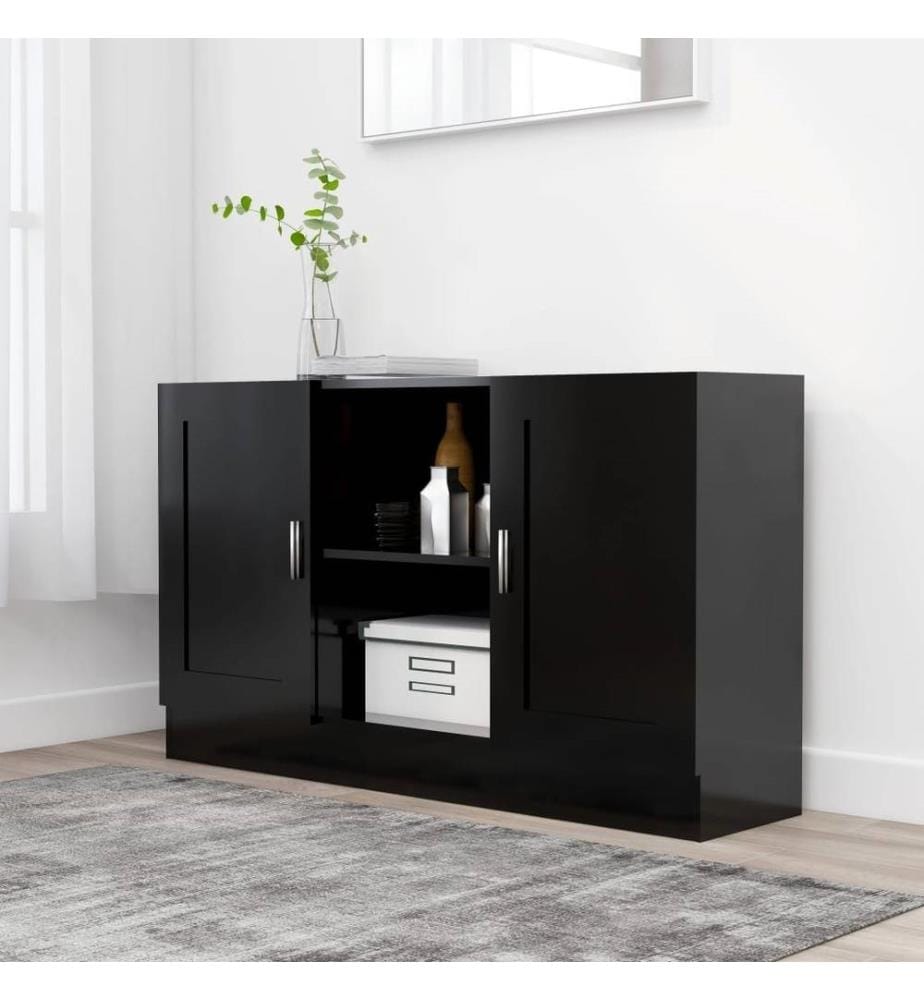 Sideboard Schwarz 120x30,5x70 cm Holzwerkstoff
