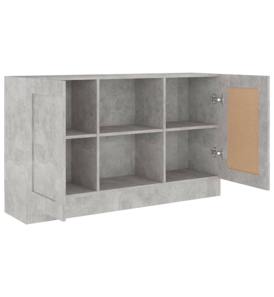 Sideboard Betongrau 120x30,5x70 cm Holzwerkstoff