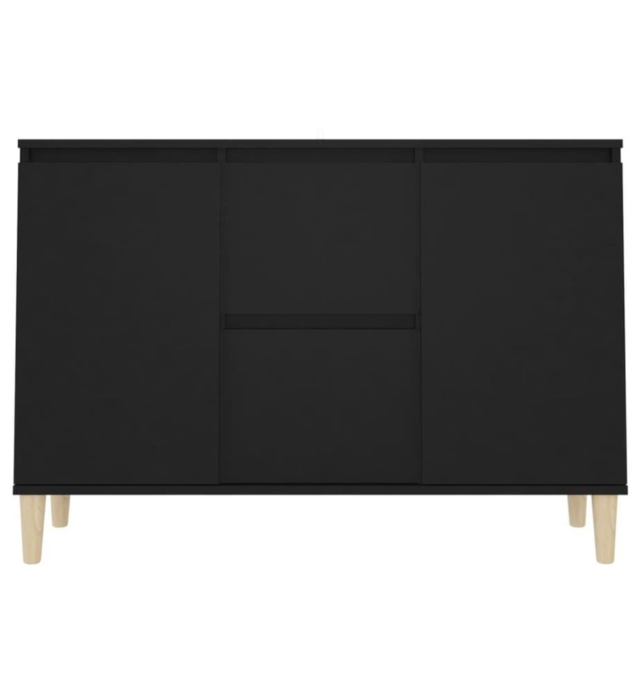 Buffet Noir 103,5x35x70 cm Aggloméré