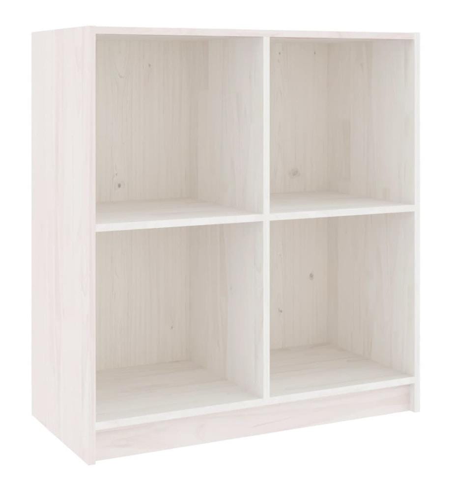 Sideboard Weiss 70x33x76 cm Massivholz Kiefer