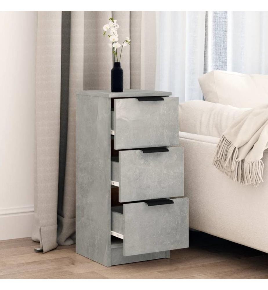 Sideboard Betongrau 30x30x70 cm Holzwerkstoff