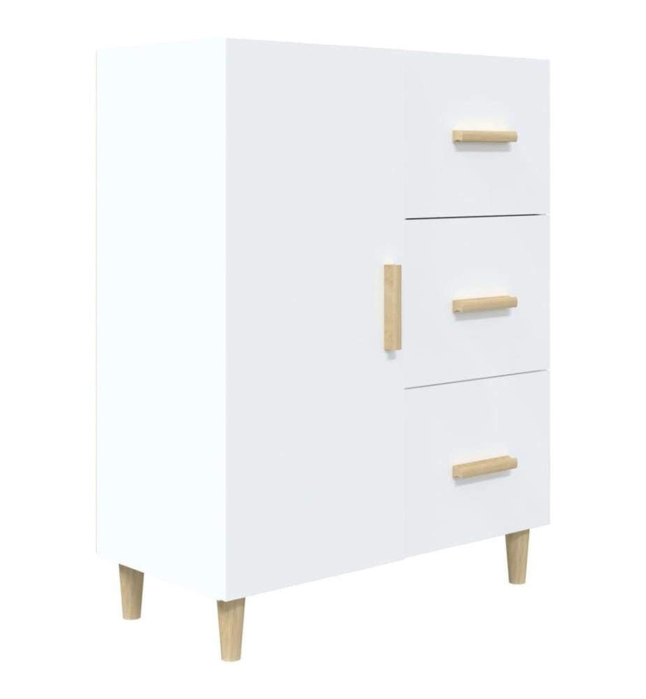 Buffet blanc 69,5x34x90 cm bois d'ingénierie