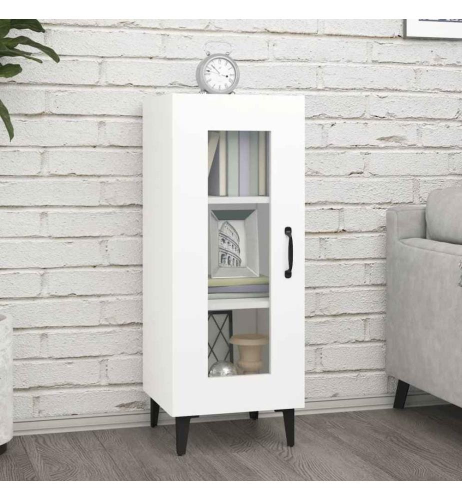 Buffet Blanc 34,5x34x90 cm Bois d'ingénierie