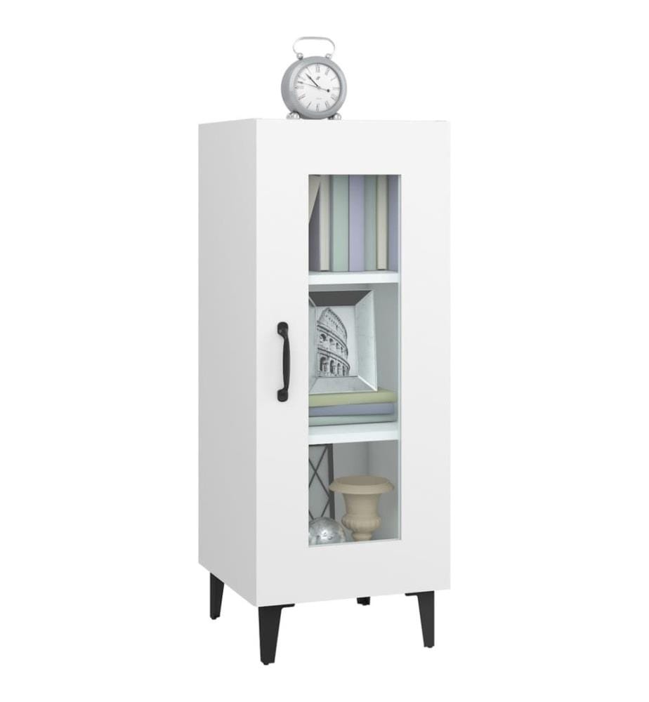 Buffet Blanc 34,5x34x90 cm Bois d'ingénierie