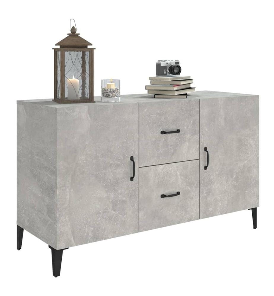Sideboard Betongrau 100x36x60 cm Holzwerkstoff