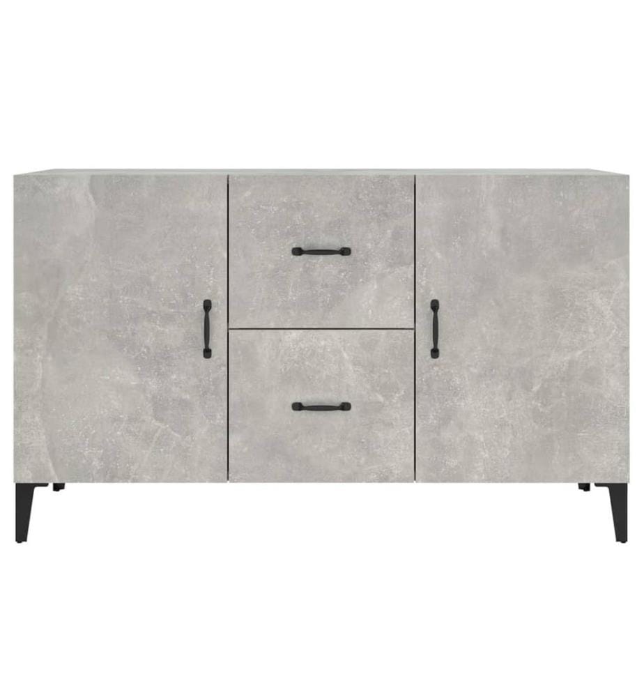 Sideboard Betongrau 100x36x60 cm Holzwerkstoff