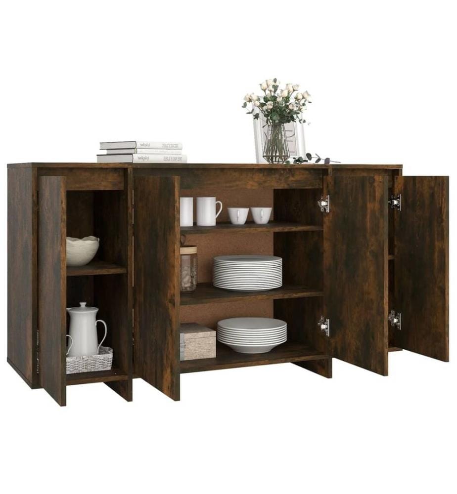 Sideboard Räuchereiche 135x41x75 cm Holzwerkstoff