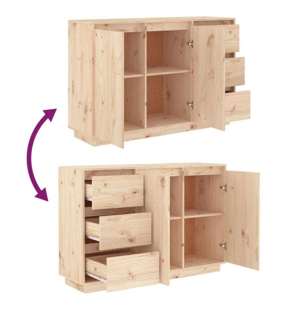 Buffet 111x34x75 cm Bois massif de pin