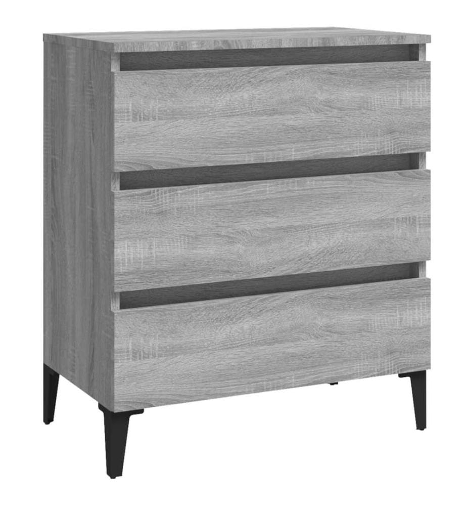Sideboard Grau Sonoma 60x35x69 cm Holzwerkstoff