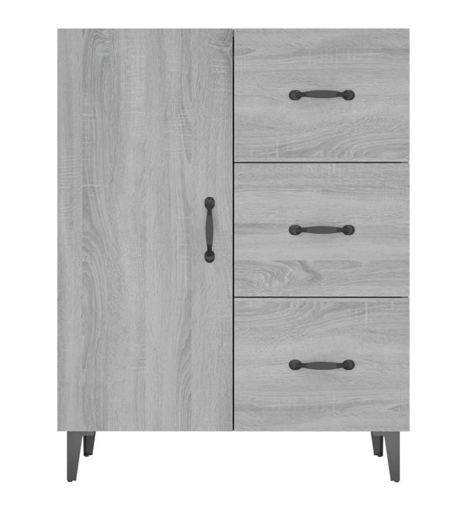 Buffet sonoma gris 69,5x34x90 cm bois d'ingénierie