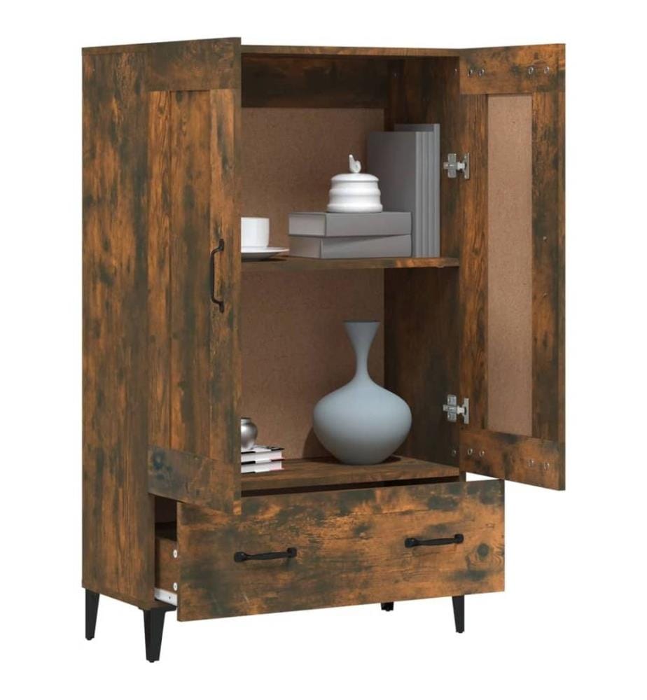 Highboard Räuchereiche 70x31x115 cm Holzwerkstoff