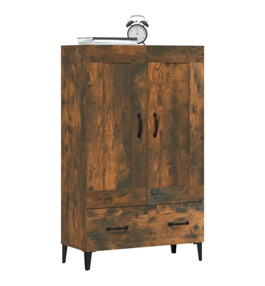 Highboard Räuchereiche 70x31x115 cm Holzwerkstoff