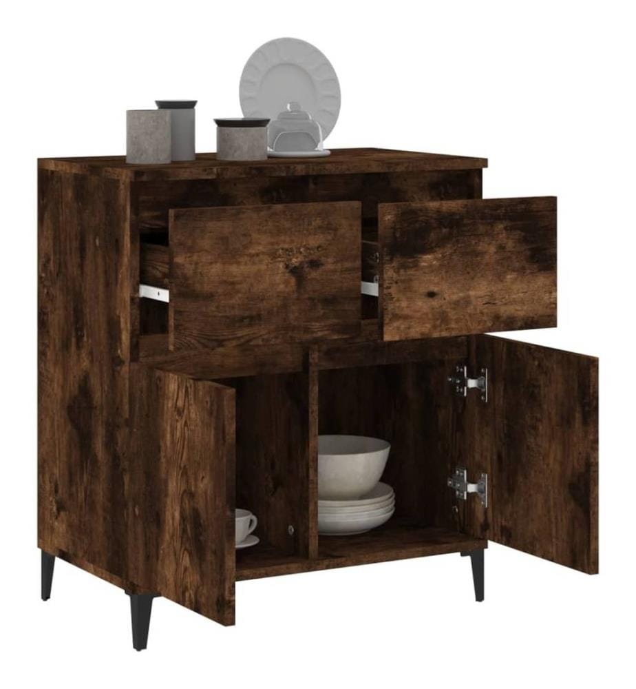 Sideboard Räuchereiche 60x35x70 cm Holzwerkstoff