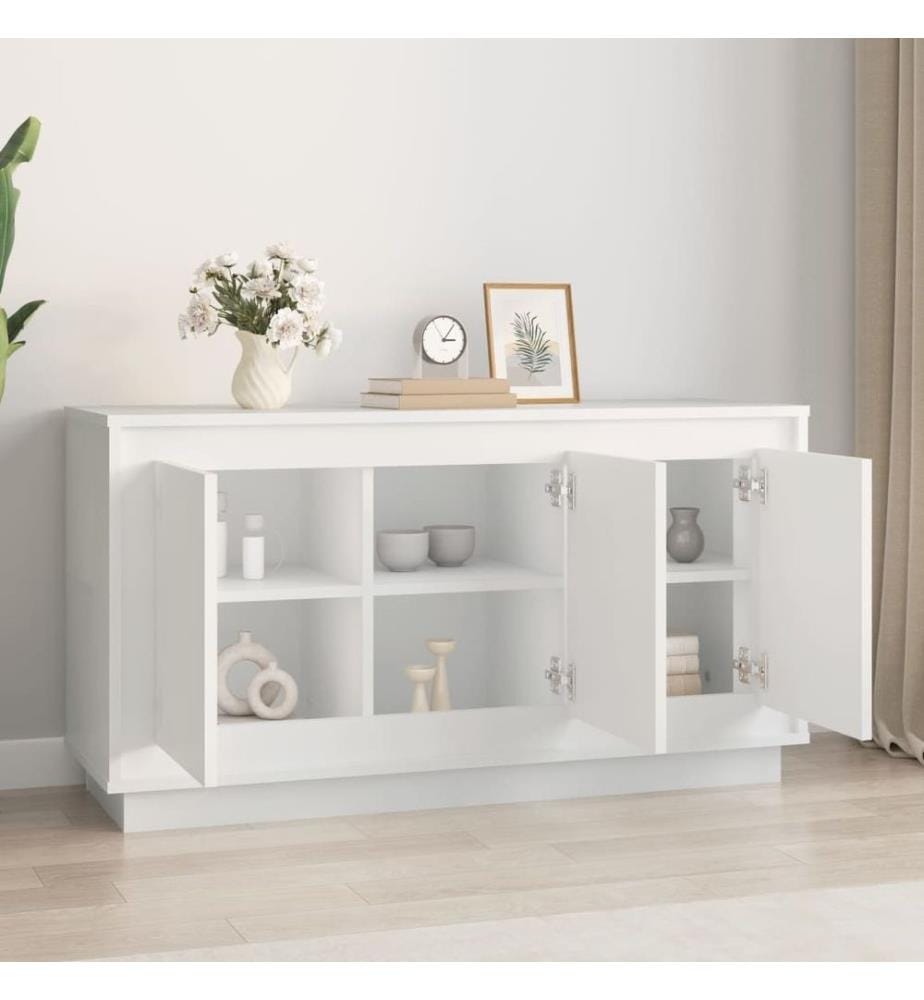 Sideboard Weiss 102x35x55 cm Holzwerkstoff