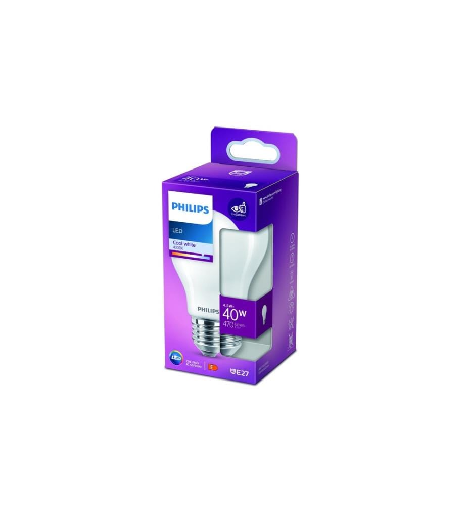 PHILIPS - Lampe LED classic 40W A60 E27 CW Blanc froid/blanc lumière du jour (KW)