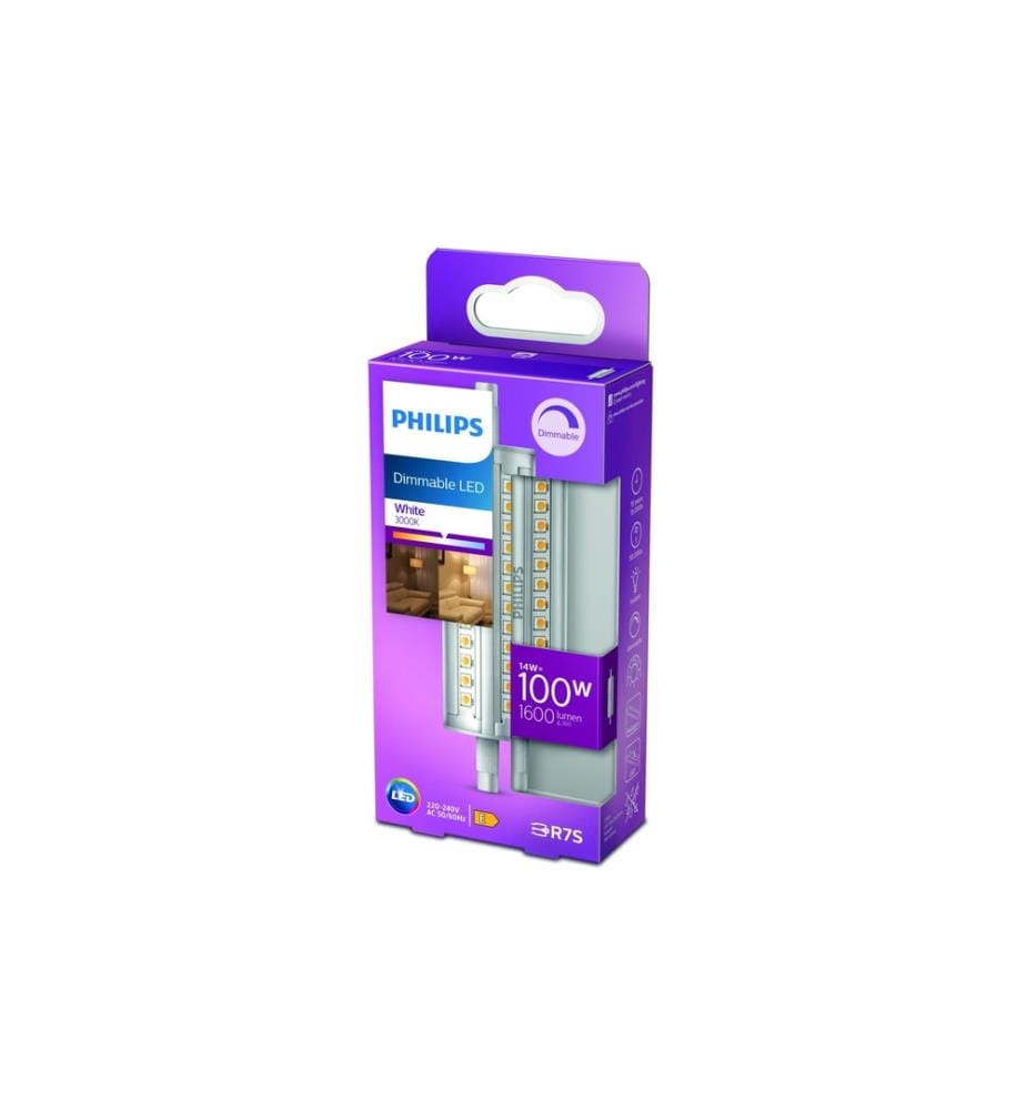 PHILIPS - Lampe LED 100W R7S 118 mm WH D Blanc chaud (WW)