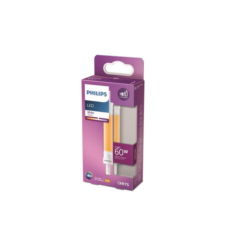 PHILIPS - Lampe LED 60W R7S 118 mm WH ND Blanc chaud (WW)