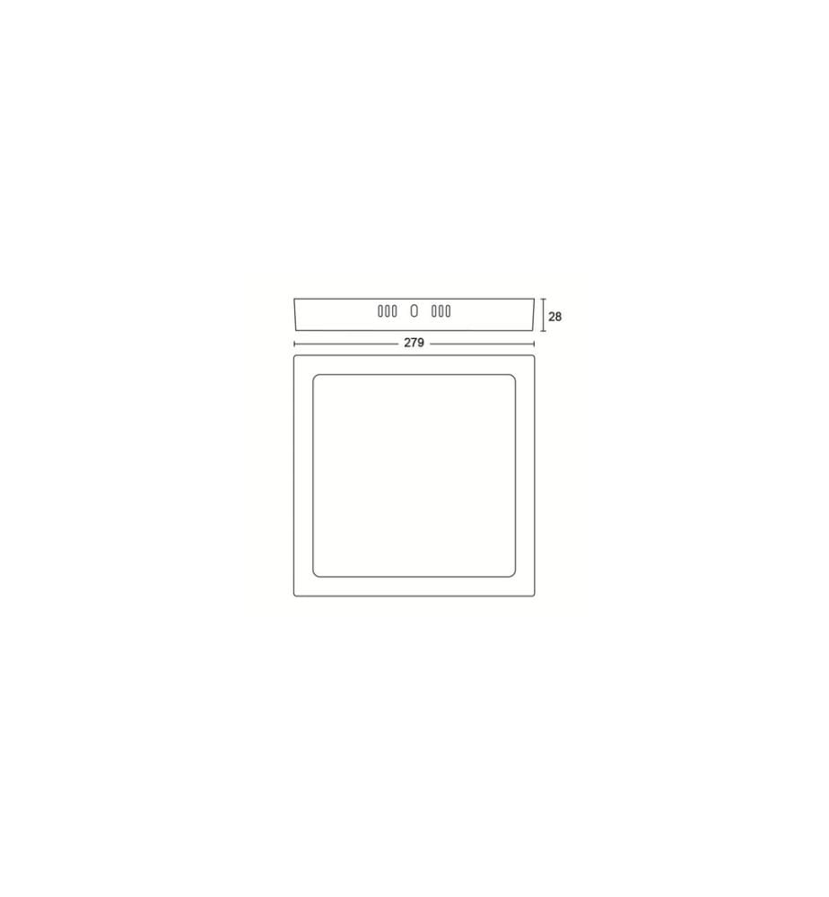 PHILIPS - LED Spot à encastrer SlimSurface DL252, 20W, 2700K, rectangulaire, blanc