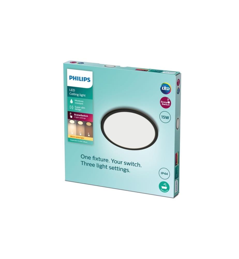PHILIPS - Deckenleuchte LED SceneSwitch CL550 IP44 1300 lm 2700K