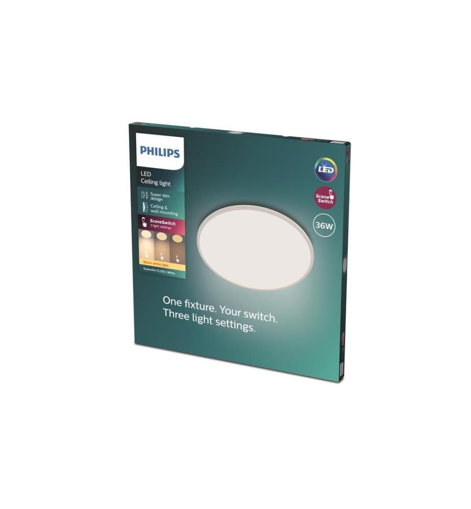 PHILIPS - Deckenleuchte LED SceneSwitch CL550 IP44 1500 lm 4000K