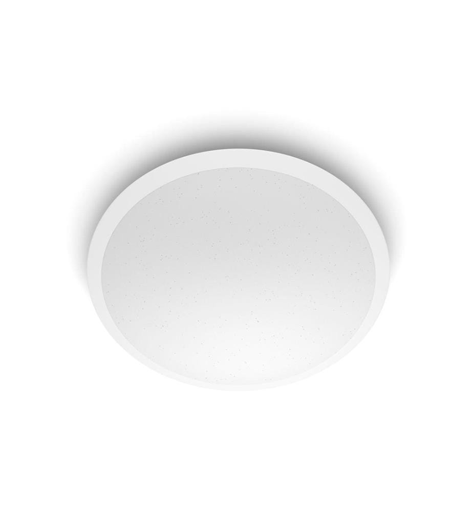 PHILIPS - Plafonnier Cavanal, 18 W, 1500 lm, 2700 K, blanc
