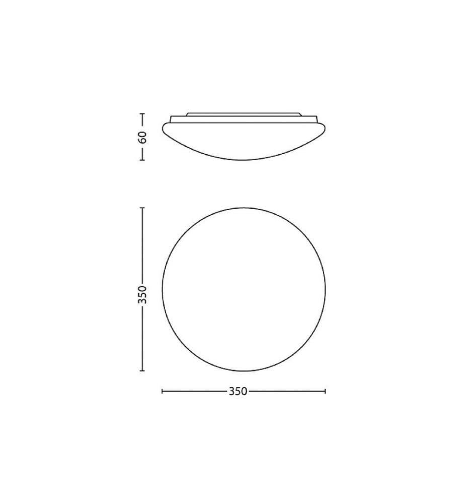 PHILIPS - Deckenleuchte Twirly 1700 lm Grau