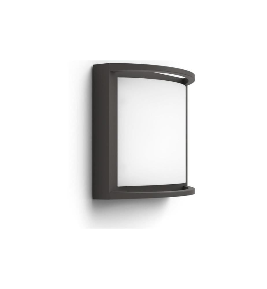 PHILIPS - Wandleuchte Samondra, 12 W, 1200 lm, 2700 K, Anthrazit