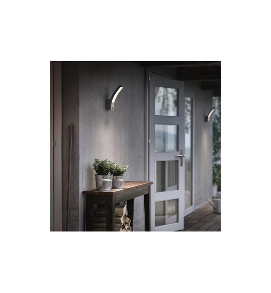 PHILIPS - Wandleuchte Splay, 12 W, 1100 lm, 4000 K, Anthrazit, BWM