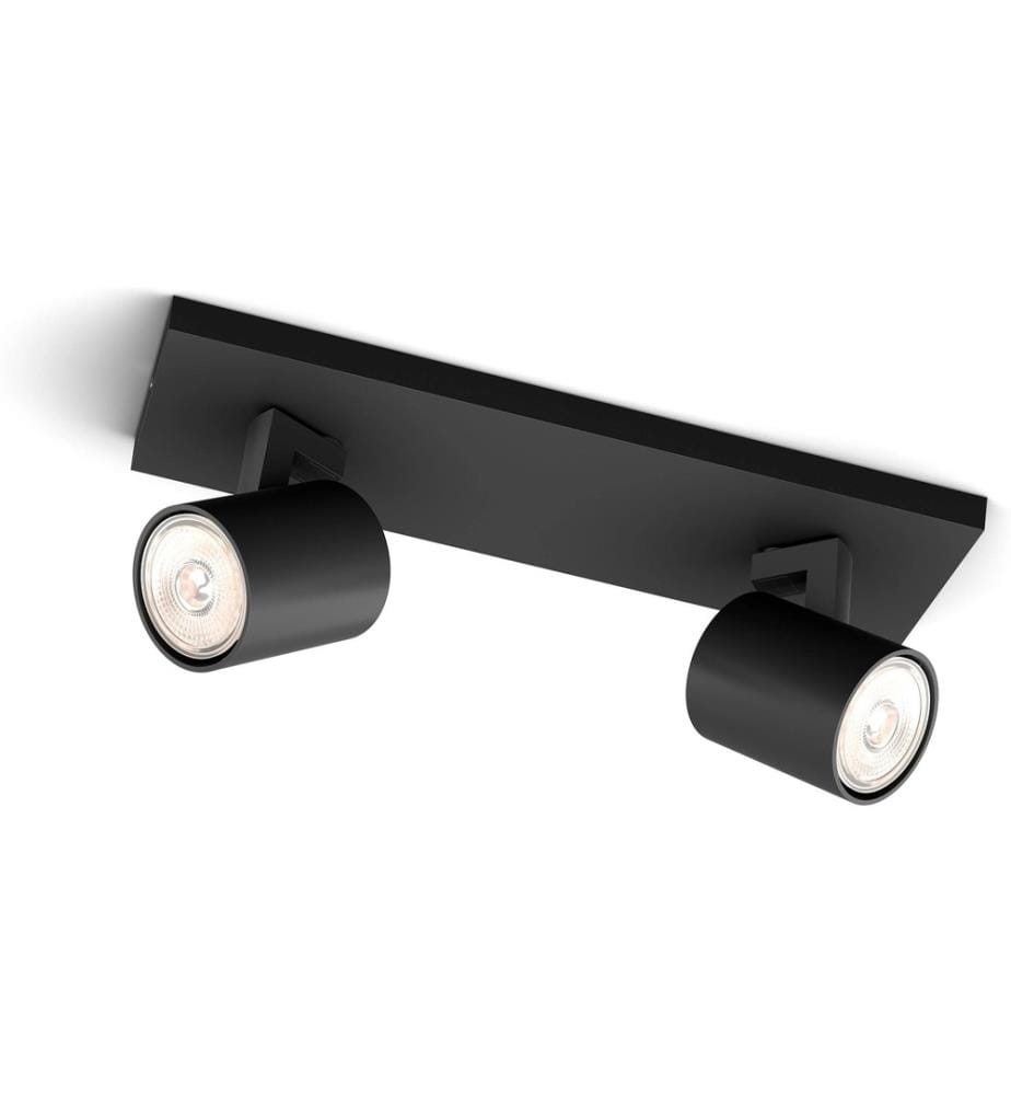 PHILIPS - Spot encastré MyLiving Runner, 2 x GU10, 20W, noir
