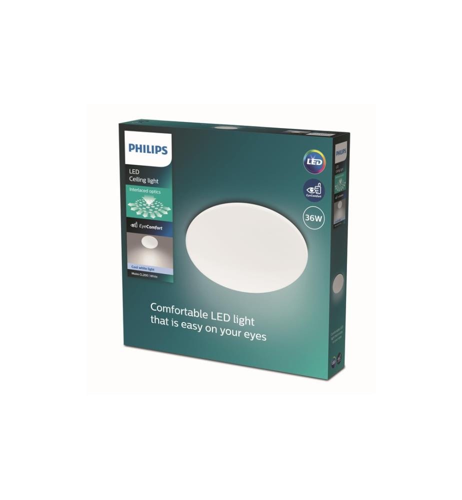 PHILIPS - Plafonnier Moire CL200 3800 lm, 4000K, blanc