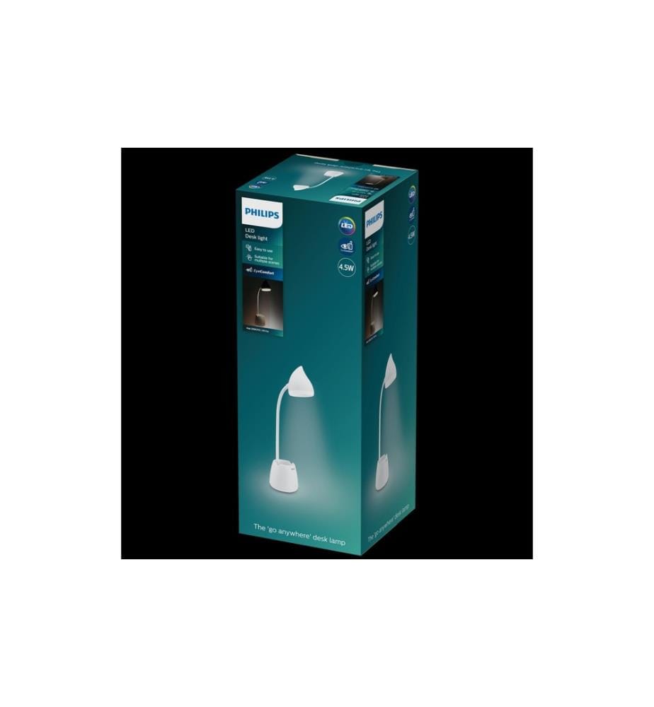 PHILIPS - Hat lampe de table blanc 80 lm
