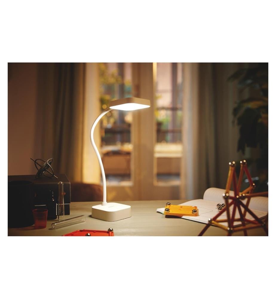 PHILIPS - Lampe de bureau Rock, 5W, 4000K, blanc