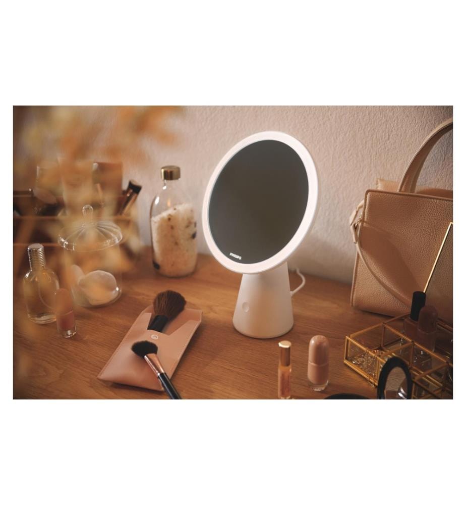 PHILIPS - Lampe de table Mirror DSK205, 4.5W 30-50K Blanc Blanc