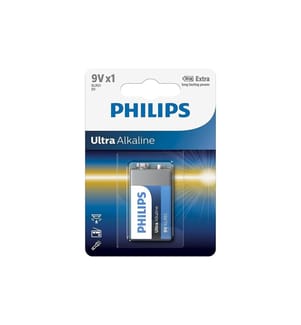 PHILIPS - Batterie Ultra Alkaline 9V E-Block , 1 Stück