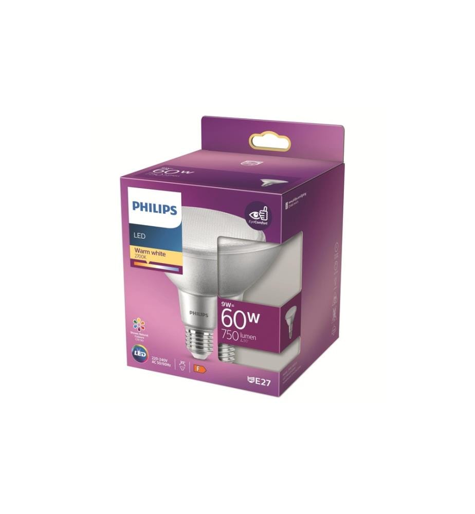 PHILIPS - Lampe LED Classic 60W PAR38 WW 25D ND 1PF/4 Blanc chaud (WW)